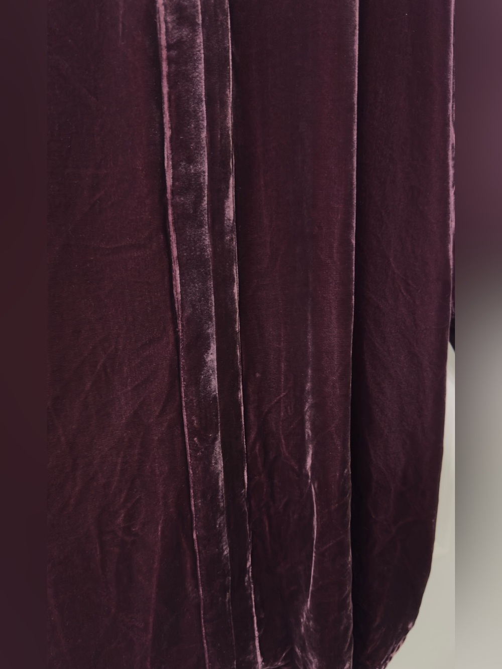 Sundance Velvet Shift Dress in Deep Plum fall winter - Picture 3 of 6